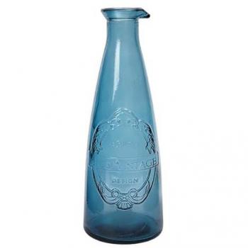 Dexam Sintra Recycled Glass Caraffe Ink Blue
