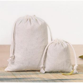 Bolsas de tela de algodón con cordón