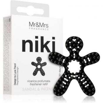 Mr & Mrs Fragrance ricarica deodorante auto Niki Sandalo e Incenso 1 pz