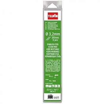 Electrodos rutiles acero inoxidable Telwin 802624 3.2 mm 8 unidades