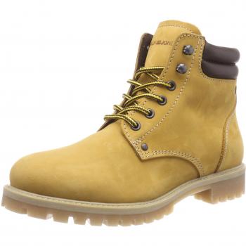 JACK & JONES Herren JFWSTOKE Nubuck Stiefel, Gelb, 45 EU