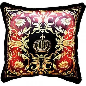 Casa Padrino XXL Barock Kissen 80 x 80 cm von Harald Glööckler mit Glitzer