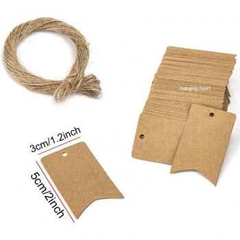 Kraftpapier Mini Labels 100 Stuks