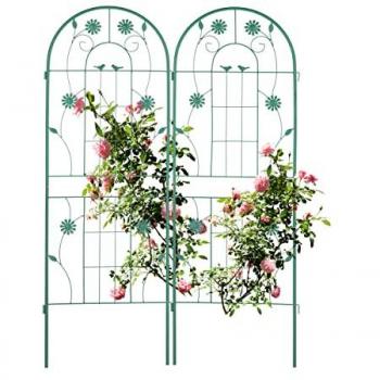 Supporti Autonomi per Rampicanti, Set di 2, 150x50 cm, Verde