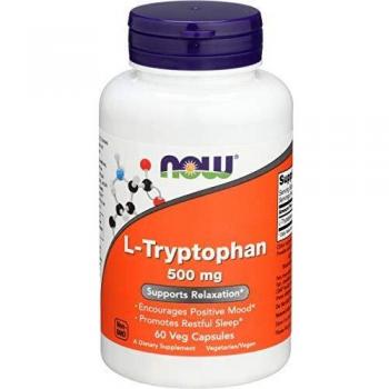 Now Foods L-Tryptófano 500mg Cápsulas Vegetales