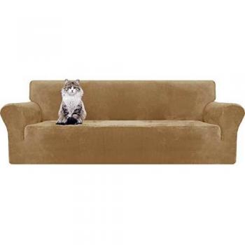 Housse de Canapé Velours Large 4 Places