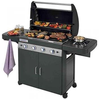 Barbecue a due fornelli con 4 posti a sedere della linea Classic LS Plus dark con potenza di 12.8kW + 2.3kW