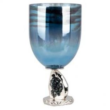 Blue Ethan Chloe Hurricane Tabletop Sliver – 44 × 23 × 23 cm