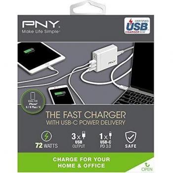 PNY 4‑Port Fast Charging Station with USB‑C PD