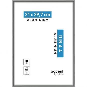 Aluminium Gris Acier Cadre A4 – 21 × 29,7 cm