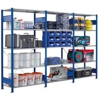 Schulte Multiplus Stecksystem 150 kg – 3 m × 1 m × 0,6 m, verzinkt/enzianblau