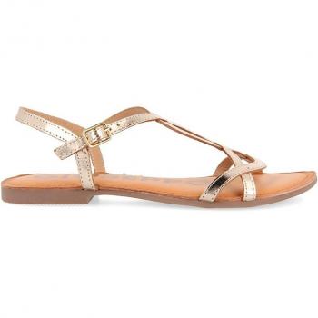 Gioseppo Sandale 95600 – couleur jaune, cuir, semelle gomme