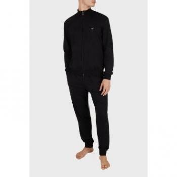 Set pijama algodón largo negro para hombres