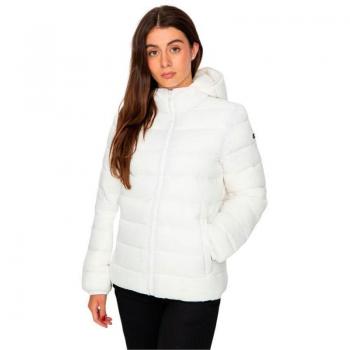 Chaqueta Champion Hooded Legacy Blanca para Mujer
