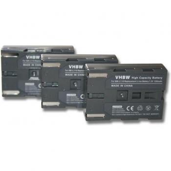 3 batteries rechargeables 1200mAh vhbw pour Samsung VP-D270