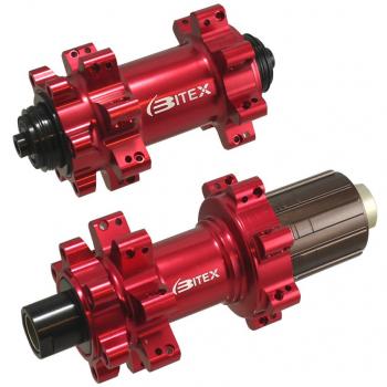 Mozzo Bicicletta Bitex BX401 Set 9x100 12x142 28 Fori Rossi