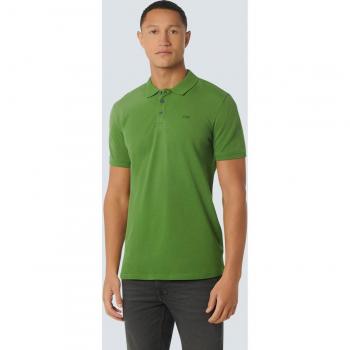 NO EXCESS Stretch Poloshirt Korte Mouw Groen