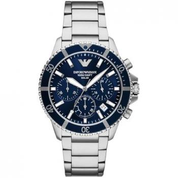 Emporio Armani Horologio Azul Marina – Plata