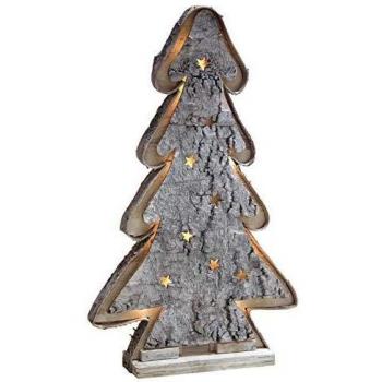 LED-dekorative Tanne aus Birke von Aubry Gaspard, 47 cm