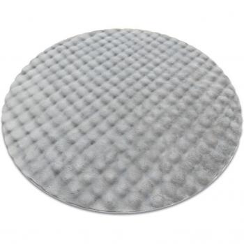 RUGSX 100 cm Silver Bubble Circle