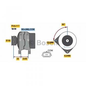BOSCH Lichtmaschine 0 986 081 100