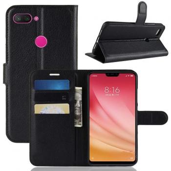 Dual Color Wallet Cover (White/Black) for Xiaomi Mi 8 Lite