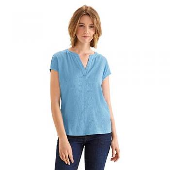 Unifarbenes Kurzarmshirt von STREET ONE für Damen