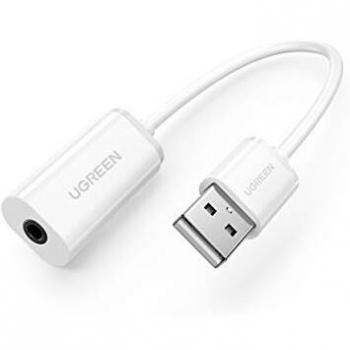 UGREEN Externe USB-Audio-Soundkarte mit 3,5mm Klinke