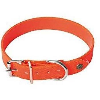 Collier en PVC fluo rouge ajustable 25-55 cm