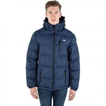 Men's Trespass Clip Waterproof Padded Jacket with Removable Hood