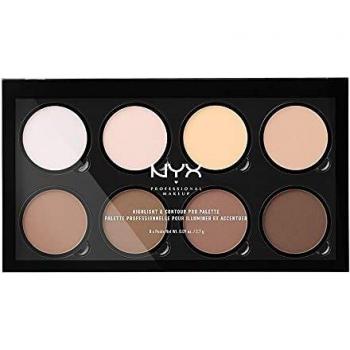 NYX Professional Makeup Highlight & Contour Pro Palette mit 8 Farben