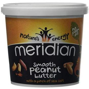 Meridian Smooth Peanut Butter, 1 kg (Pack of 2)