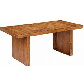 Tavolo da Cucina in Legno Massello di Acacia Facile da Pulire