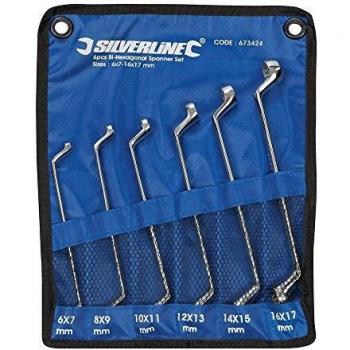 Silverline 673424 6pce Deep Offset Ring Spanners (6mm