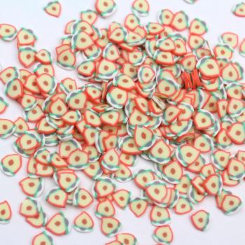 100g Polymer Clay Peach Fruit Sprinkles