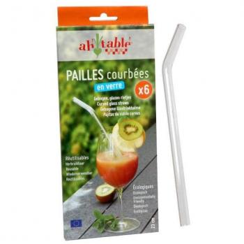 Pailles courbées ou droites