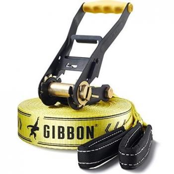 Gibbon Yellow 25m Slackline Set with Safety Features