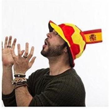 BB Party-Gorro Balón de Fútbol con Bandera de España en Relieve Th3 Party
