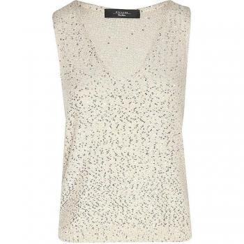 Silver Colomba Sleeveless Top – Max Mara Weekend, L