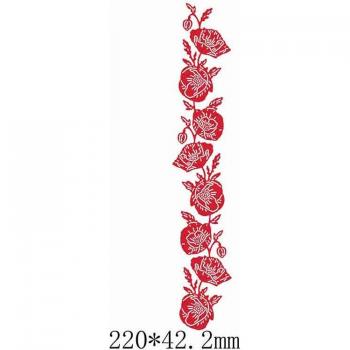 Geometrische Wisteria Blumen Tanzen Mädchen Metall Schneiden für Karten