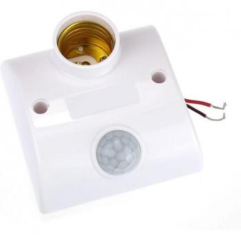 Base de lámpara E27 con interruptor automático de movimiento