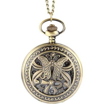 Vintage Quartz Zakhorloge met Ketting