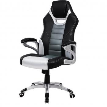 Sedia Ergonomica OBG29S con Ruote Rotabili e Design Sportivo