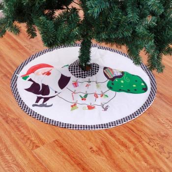 Falda de Árbol de Navidad para Hombre 90cm en Color Blanco