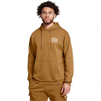 Under Armour Kapuzenpullover Herren The Rock Icon Fleece Senf Größe S
