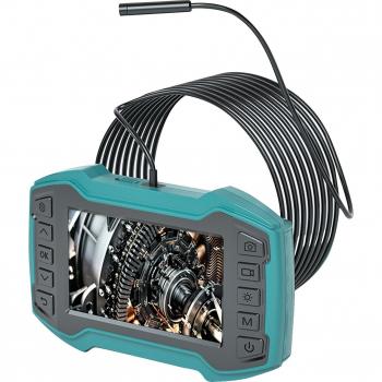 Endoscopio Industrial HD 1080P, 4.5 Pantalla IPS, 6 Iluminación LED, Cable Semirrígido