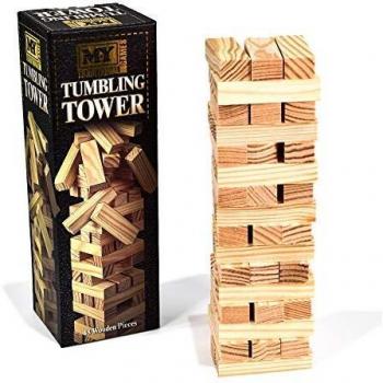 Large 48 PC Wooden Tumbling Tower