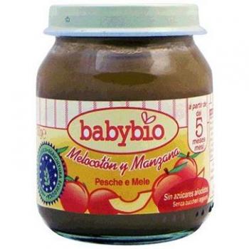 BabybioTarrito Ecológico De Melocotón Y Manzana 130g