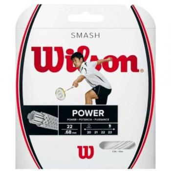 Wilson Smash 66 Badminton-Saite, 200m Rolle, 0,68mm, Weiß