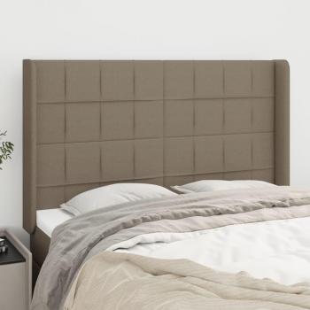 VidaXL Tête de lit taupe 147x16x118/128 cm
